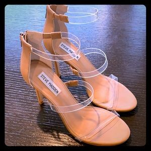 Steve Madden Clear Strap Heels (Feel Ya C)